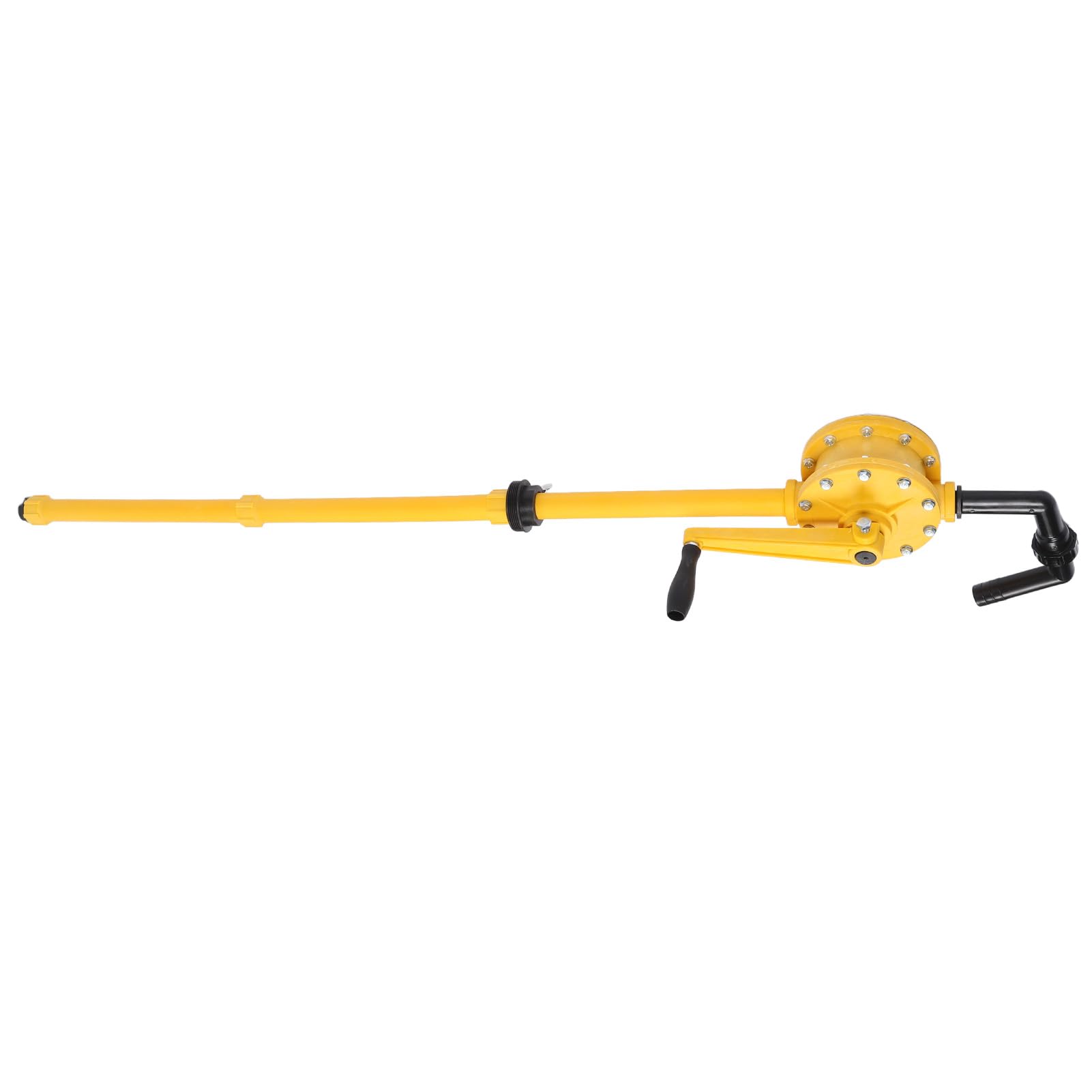 Handpumpe, manuelle Fasspumpe für 5 bis 55 Gallonen Fässer, 35 l/min Hochleistungs-Öltransferpumpe mit 3–5 m Hubhöhe, inklusive Saugrohren und Handkurbel für Schmiermittel-Motoröl