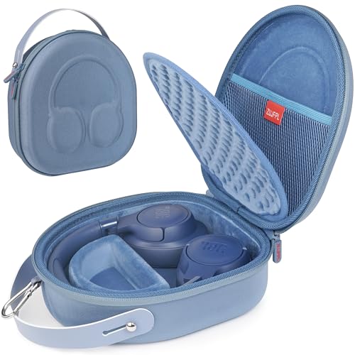 ZUJFPL EVA Hard Shell Case for JBL TUN 670NC/520BT/770NC/720BT and JBL Live 670NC/770NC and Anker Soundcore Life Q20i Wireless Headphones, Premium Travel Protective Headphone Storage Bag - Blue by ZUJFPL - Used condition - US$15.00