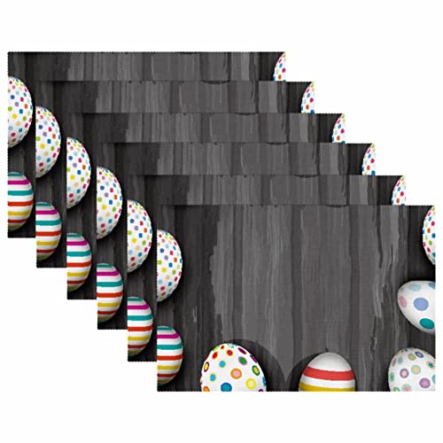 Sets de table Pâques pour repas de famille et grand dîner - 6