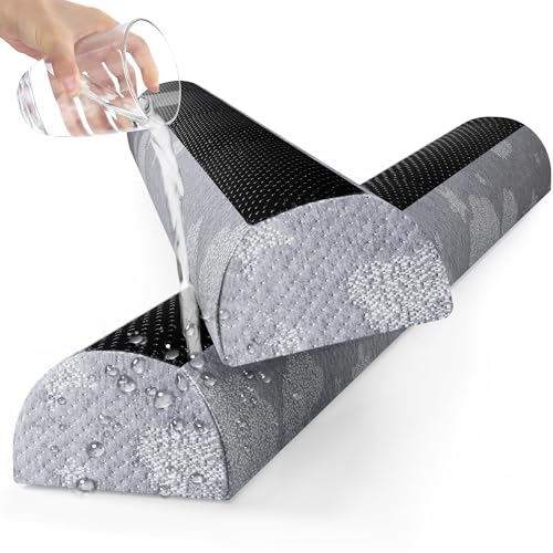 Kohentact Barrera Seguridad Niños Cama   Espuma con Almohadilla Antideslizante   Funda Suave Extraíble, Lavable e Impermeable   para Niños Pequeños, Ancianos, 2 Paquete