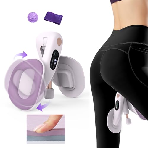 VANiGO Thigh Exerciser, Pelvic Floor Muscle Trainer, Inner Thigh Kegel Exercise Workout Equipment for Women and Men, Home Fitness Strengthen Machine for HIPS, Butt, Legs