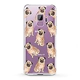 Lex Altern TPU Case Compatible with Samsung Galaxy J8 J7 MAX Prime J6 Plus J5 J4 J3 Girls Lightweight Adorable Dogs Teen Slim fit Women Art Cover Trend Bulldog Smooth Print Puppy Design Clear Soft