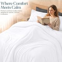 Queen Comforter Set 3 Piece White by Utopia Bedding, Comforters Queen Size, Bedding Comforters Sets, Down Alternative Soft Bed Set, 1 Comforter (88 x 88 inches) 2 Pillow Shams (20 x 26 inches) — image 8