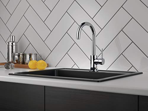 Delta Faucet Trinsic Chrome Bar Faucet, Chrome Bar Sink Faucet Single Hole, Wet Bar Faucets Single Hole, Prep Sink Faucet, Faucet for Bar Sink, Chrome Kitchen Faucet, Chrome 1959LF by DELTA - Used condition - Image 6