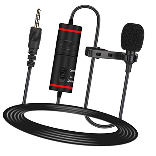 Mobestech Microfone de clipe de colar 1Pc KM-D1 para gravação de karaokê Microfone com fio universal