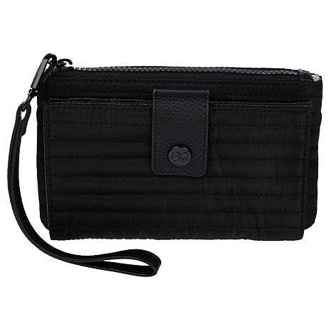 Samantha Brown To-Go RFID Quilted Travel Wallet (Black)
