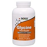 NOW Supplements, Glycine Pure Powder, Promotes Restful Sleep*, Neurotransmitter Support*, 1-Pound