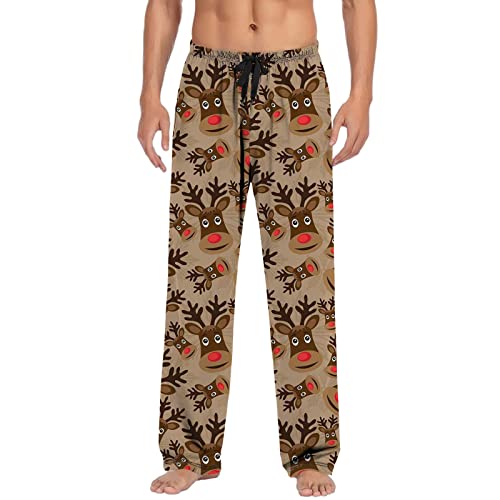Christmas Pajama Pants for Men Cotton Flannel...