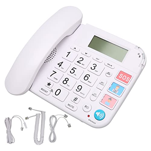 Téléphone filaire senior pour simplifier les appels avec grand écran LCD