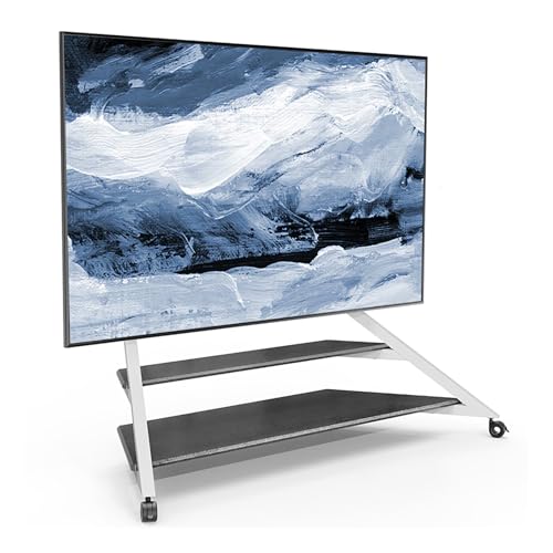 Soporte móvil para TV de 75-100 pulgadas blanco