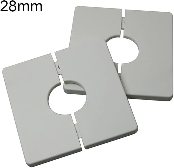 White ABS Square Cover 86mm for Wire Holes
