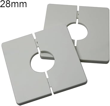 White ABS Square Cover 86mm for Wire Holes