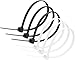 Simple Deluxe HICBLETIE6 200-Pack 6 Inch Self-Locking Versatile Nylon Cable Wire Zip Ties in Black & White
