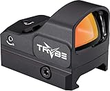 TRYBE Optics 1x24-17mm Mini Advanced Ruggedized Optic Red Dot Sight, Black,...