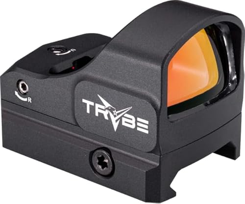 TRYBE Optics 1x24-17mm Mini Advanced Ruggedized Optic Red Dot Sight, Black, MINIRS