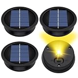 4 Stück 8.2 cm Solarleuchten Ersatz Top, Solarpanel Ersatz Deckel für Außenlichten , Ersatz Solarmodul für Gartenleuchte,Wasserdichte Led Ersatzteile für Garten Garten Dekor und DIY Außenlaternen