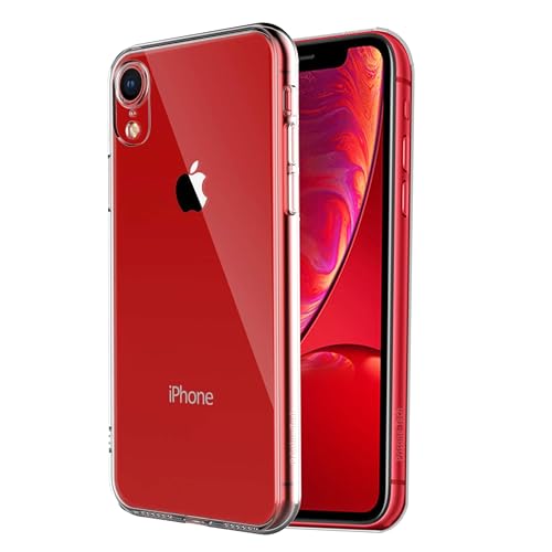 Image of TECHTRENCH Case for iPhone XR Crystal Clear Phone Cover, [Never Yellow] Anti-Scratch and Shock-Absorption, Basic Case for iphone XR, Compatible with Wireless Charger – Transparent