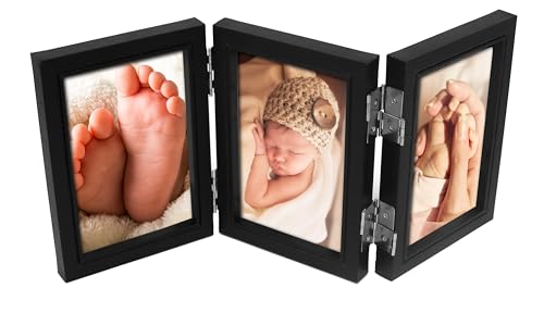 Triple Photo Picture Frame 6 x 4, Black, Holds 3 Photographs, Picture Frame, 10 x 15 cm, 6x4 Picture Frames - Image 2