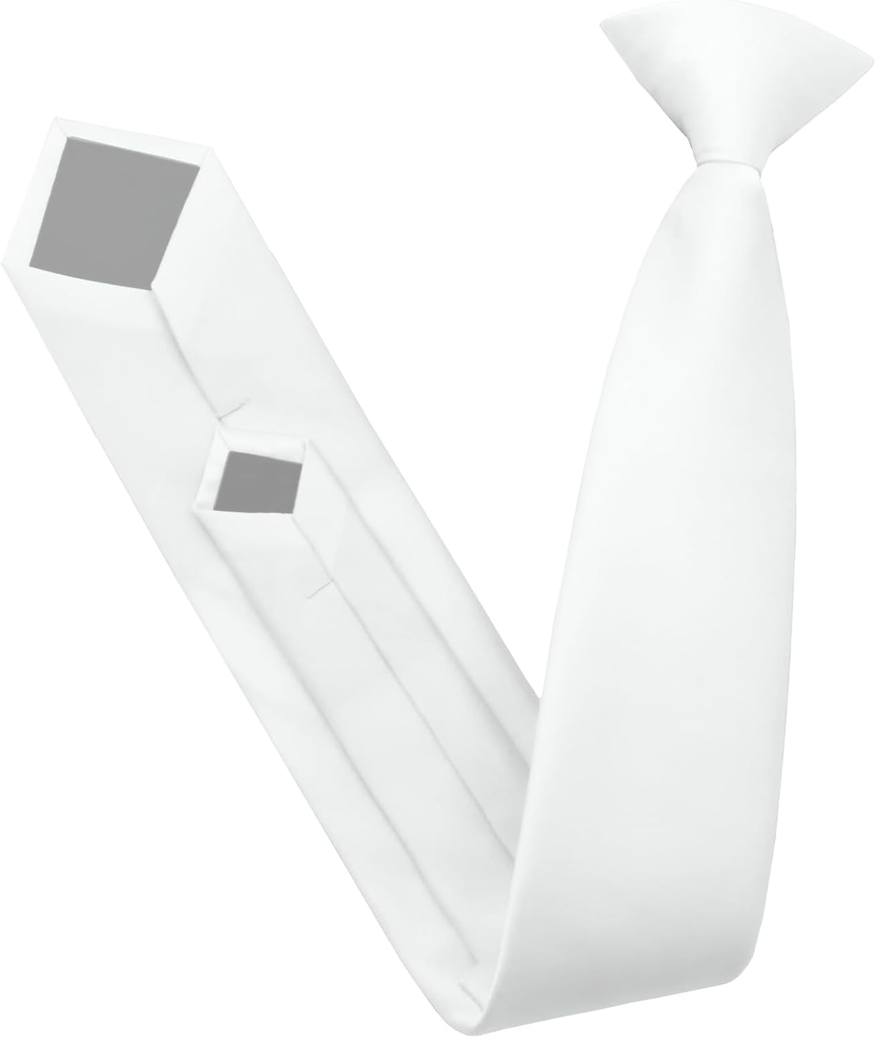 Clip on Ties for Men, Solid Color Mens Tie Classic Men's Neckties for Wedding Party Business Church Date