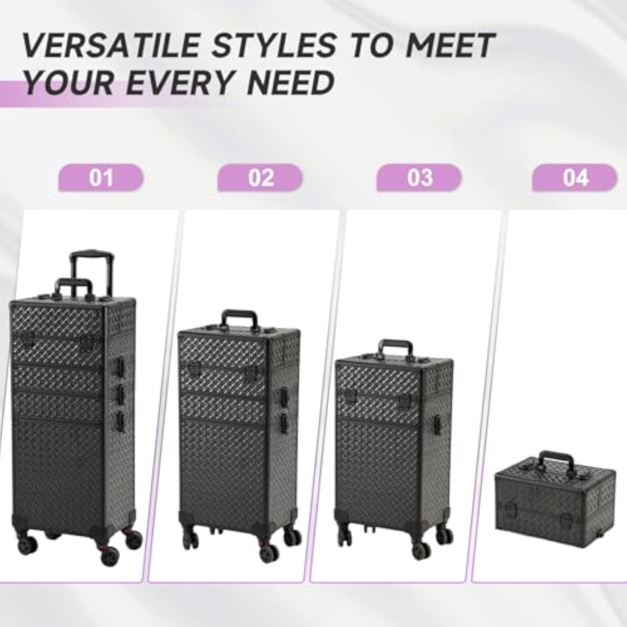 Portable Multi-Storey Nail Case for Nail Tech Organizer