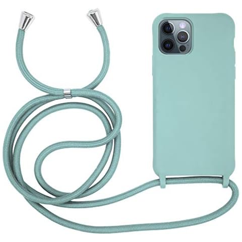 MyGadget Funda con Cuerda para iPhone 12/12 Pro - Menta Cover