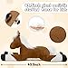 Tezituor 43.3 Inch Giant Horse Stuffed Animals with Long Hair, Realistic Stuffed Horse Plush Toys for Riding, Hugging Brown Horse Plush Pillow for Boys Girls Christmas Birthday Decoration