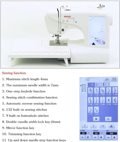 Borduurmachine Thuis Geautomatiseerd Naaien Multifunctioneel DIY Automatisch Digitaal Voor Kleding Patroon Klein 132 Steek - Image 8