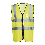 Blackrock Hi Vis Yellow Executive Sleeveless Vest Waistcoat, Men's and Women's Full-Length Zip, Lightweight, Reflective High Visibility Safety Wear, Fully EN Certified - Large