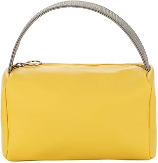 Bolsa de maquillaje amarilla con cremallera, ...