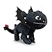 peluche Dragon Trainer Furia BUIA Nero Drago Pupazzo CM. 40 - 7305PTD