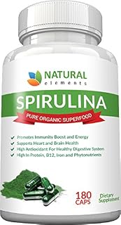 Spirulina Capsules Organic - Highest Quality of Blue Green Algae from California