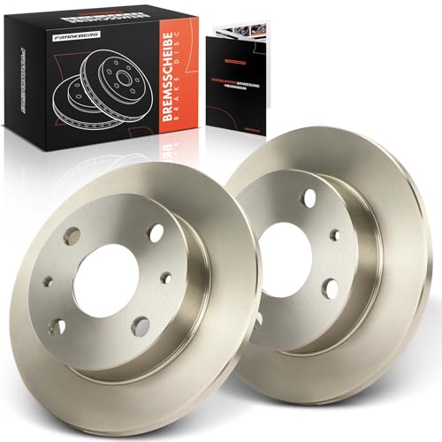 Frankberg Brake Disc Set incl. 2x Discs Front Solid Ø211mm Compatible with Cuore VII L275 L276 L285 Trevis Cuore VI L250 L251 L260 Replace# 4351297203