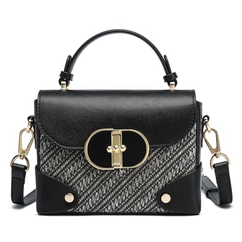 Image of Women's Recycled Leather Top Handle Tote Crossbody Work Bag