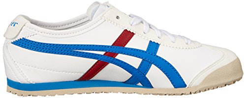 ASICS Mexico 66 Baja PS Running Shoe (Toddler/Little Kid), White/Mid Blue, 2 M US Little Kid