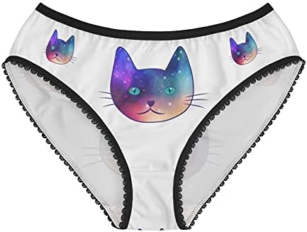 Psychedelic Cat Panties, Psychedelic Cat Underwear, Briefs, Cotton Briefs, Funny Underwear, Panties For Women