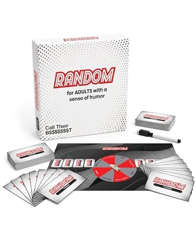 Image of Random Word Board Games for Adults - Fun Family Spinner Party Group Game | Spin, Funny Challenges & Laugh, Creative Wordplay Cards, 2-8 Players, Sharp Thinking, Humor & Strategy for Friends Game Night