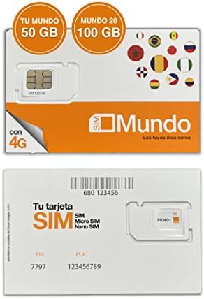 ORANGE SPAIN - Prepaid SIM Card 35 GB in Spain | 5€ balance | 50 minutes to the US | Activation online only at www. tourtech. shop | 4G speed
