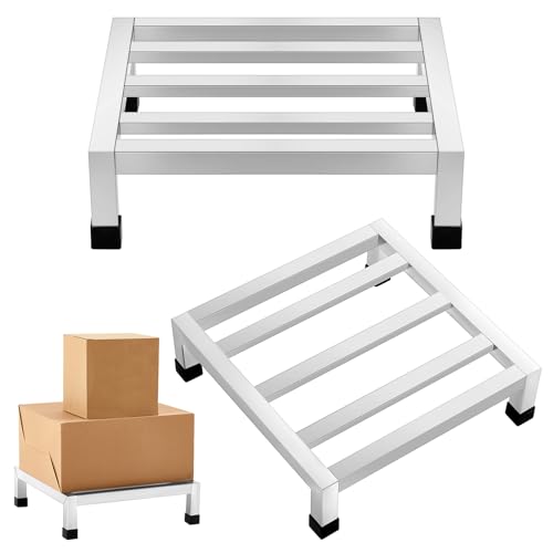 Image of MorningRo 2 Pack Dunnage Rack 17.7 inch Long x 17.7 inch Wide, 3.9 inch Height