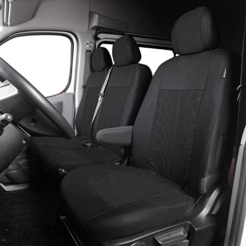 Housses de siege avant simple et double pour vehicule utilitaire 2+1