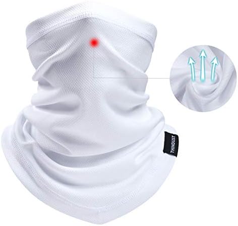 THINDUST Summer Face Mask -Dust Sun UV Protection Neck Gaiter - for Outdoor Activities