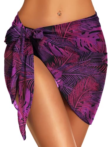 Image of Swimsuit Coverups for Women Sarong Beach Bikini Chiffon Wrap for Swimwear