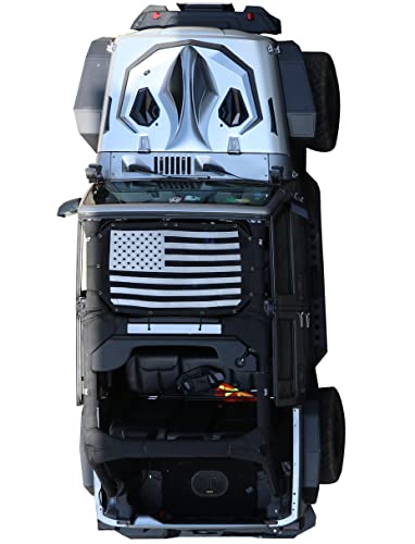 sukemichi JK Top de biquíni para Jeep Wrangler, JK guarda-sol de malha superior para acessórios Jeep Wrangler 2007-2018 JK JKU 2 portas 4 portas - bloqueia UV, vento, ruído, bandeira