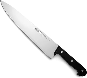 Arcos Series Universal Cooking Knife Blade Nitrum Stainless Steel 300mm HandGrip Polyoxymethylene (POM) Color Black
