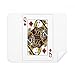 Diamond Q Playing Cards Pattern Cleaning Cloth Screen Cleaner 2pcs Suede Fabric
