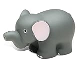DolliBu Elephant Bath Buddy Squirter - Floating Elephant Rubber Bath Toy, Fun Water Squirting Bathtime Play For Toddlers, Soft Wild Life Animal Toy For The Bathtub, Beach & Pool for Kids - 3 Inch