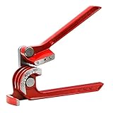 YUOKI99 3-in-1 manueller Rohrbiegemaschine 180-Grad-Rohrbiegemaschine 1/4 '' 5/16 '' 3/8 '' Hochleistungs-Wassergasrohr-Biegewerkzeug für Kupfer Messing Weichmetall & Aluminium, Rot