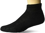 Thorlos TMX Max Cushion Tennis Ankle Socks, Solid Black, Large