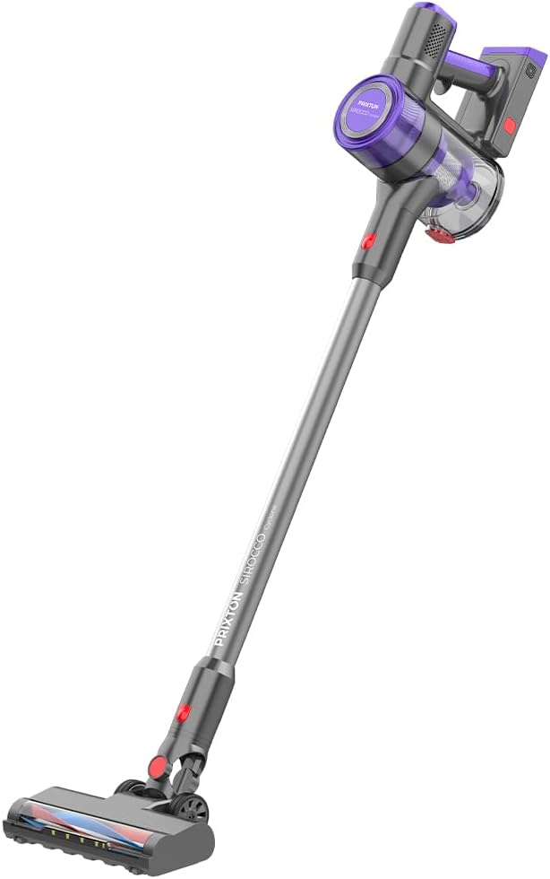 PRIXTON Sirocco Cyclone Aspiradora vertical sin cable, 32KPa, 50min