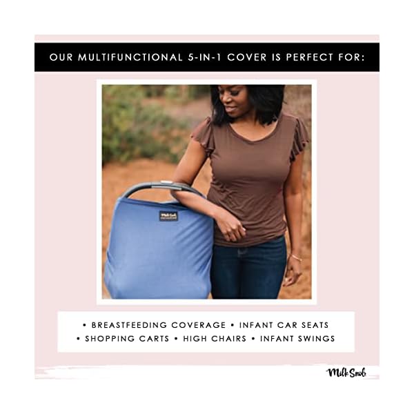 Milk Snob Originaler 5-in-1-Luxe-Bezug in Oliv – Zusätzliche Privatsphäre für Stillen, Babyschale, Babytrage… – Bild 4