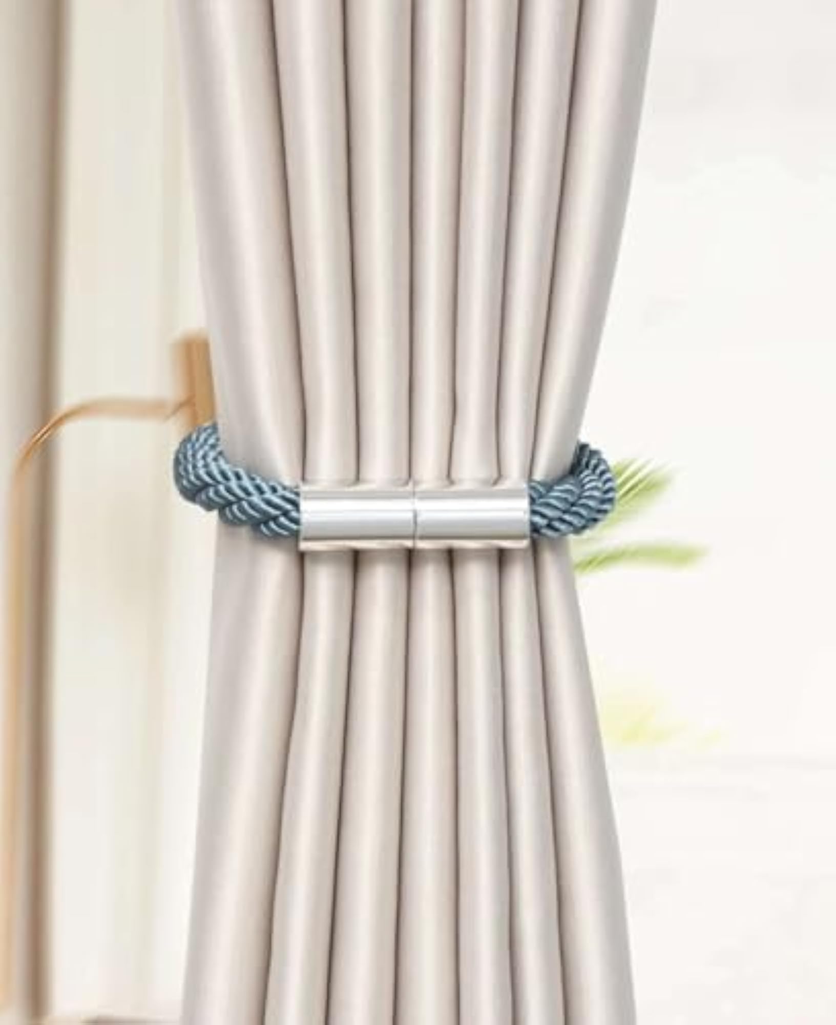 Magnetic Curtain Tiebacks, Elegant Window Drape Holders